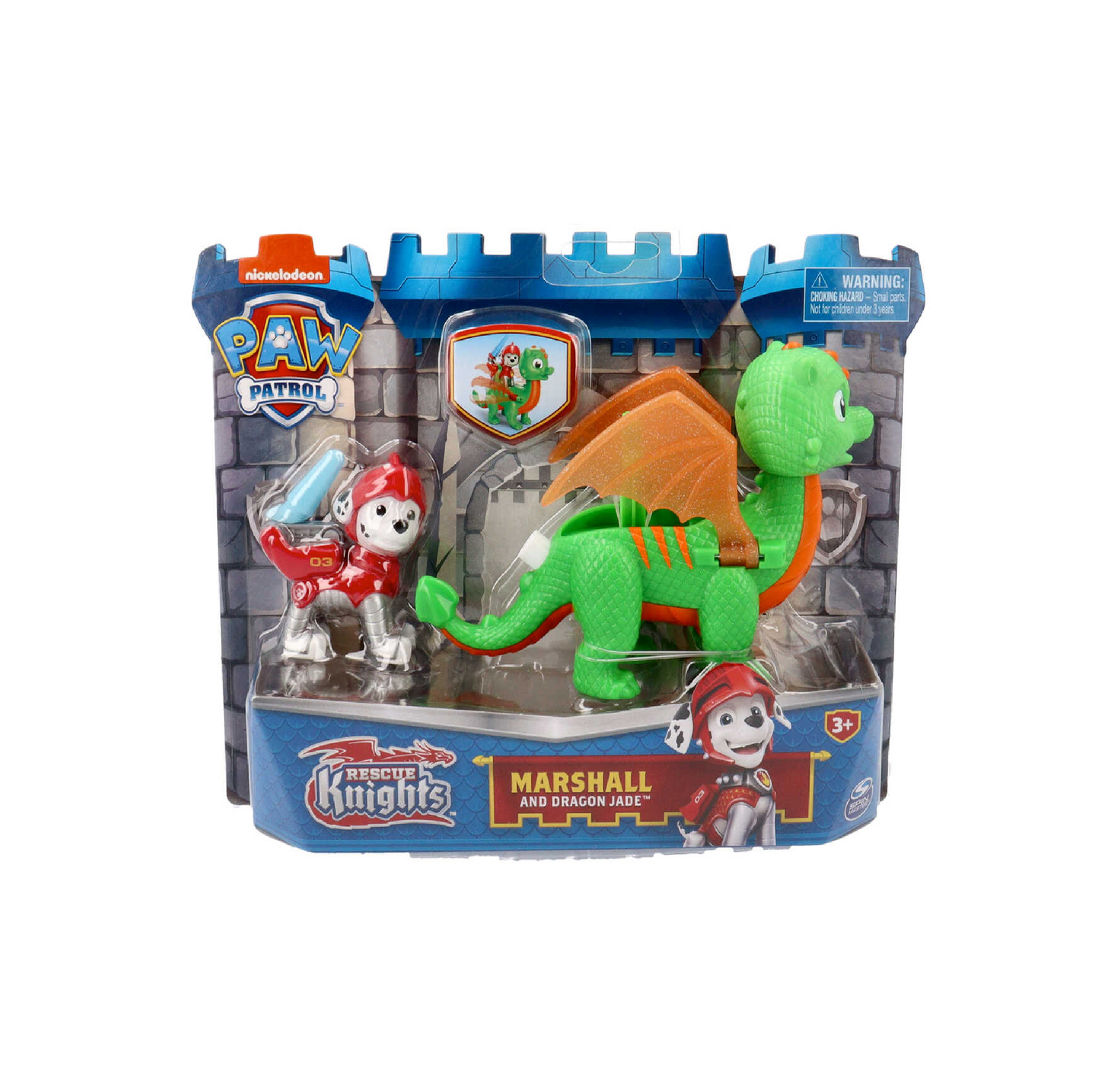 Paw Patrol Marshall and Dragon Cuccioli Rescue Knights