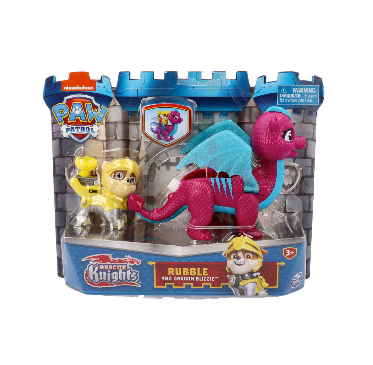 Paw Patrol Rubble and Dragon Cuccioli Rescue Knights