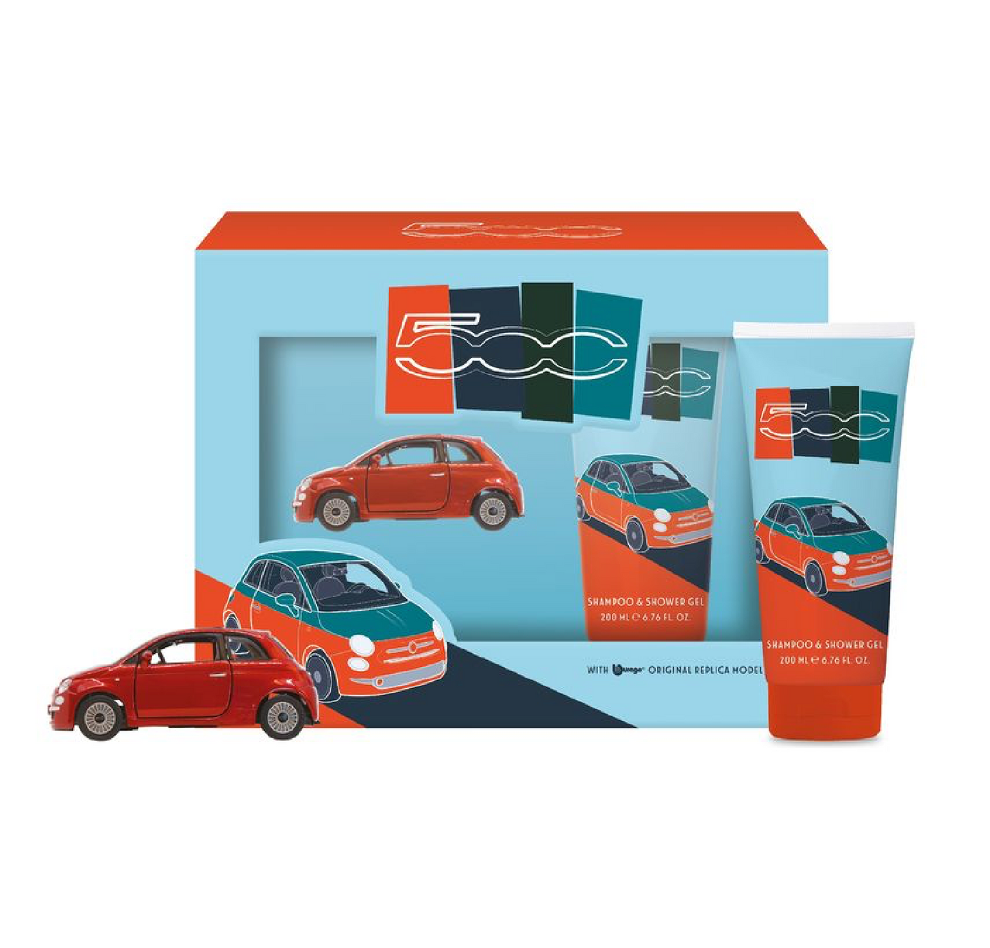 Fiat 500 Shower Gel + Modellino