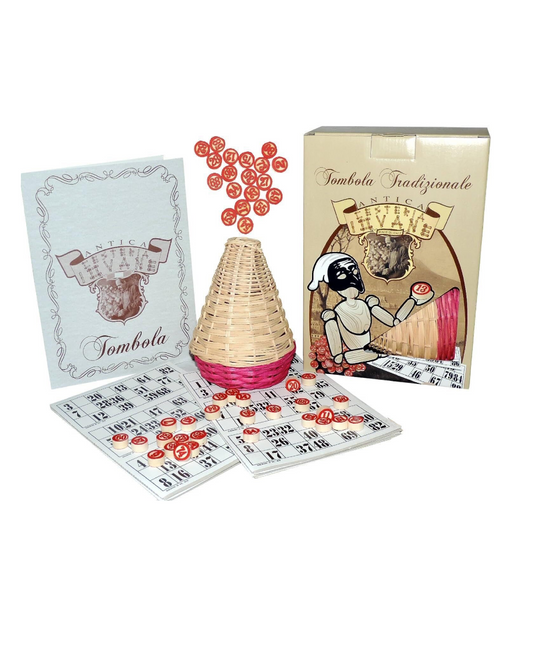 Tombola Tradizionale con Cestino in Vimini