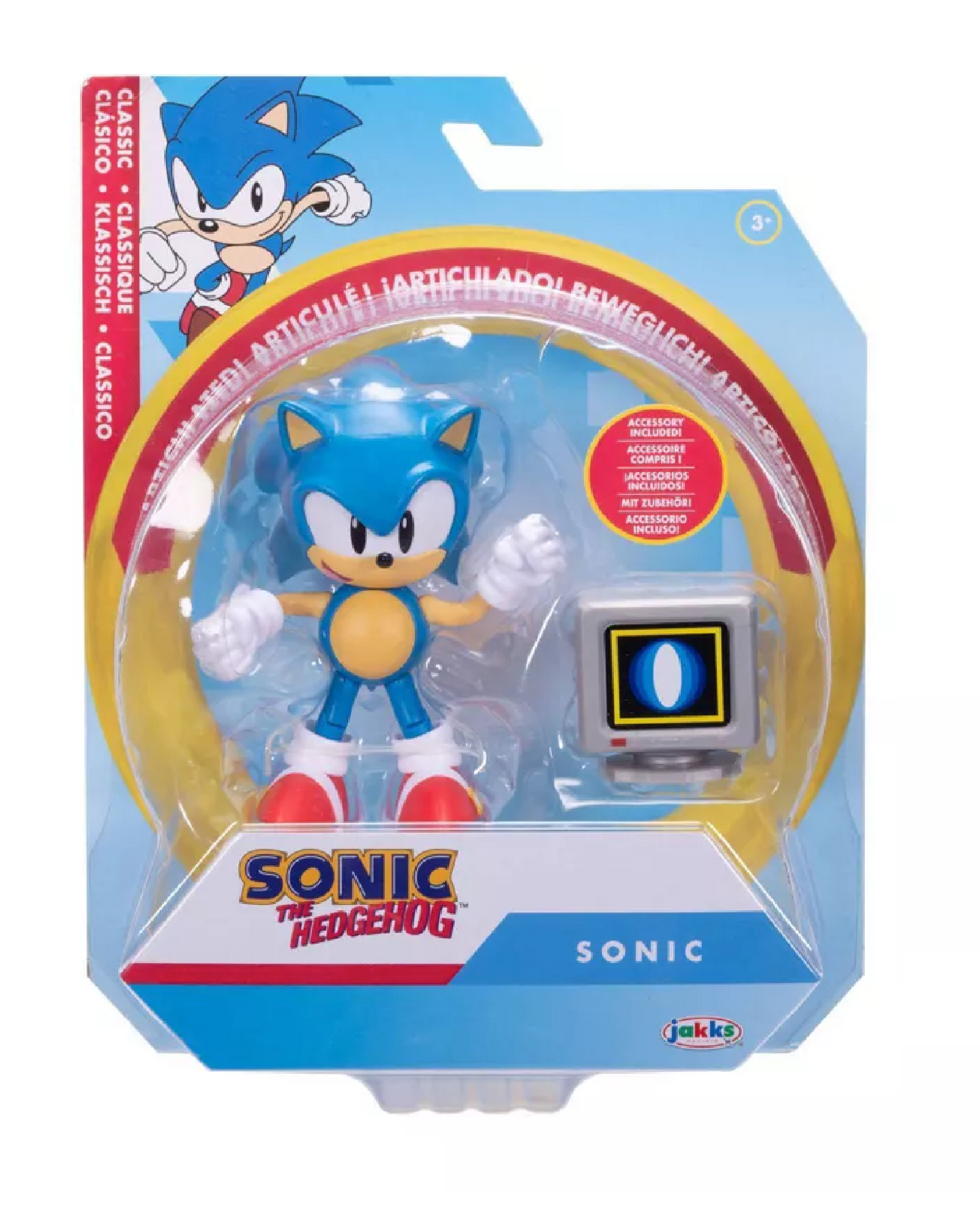 Personaggio Articolato Sonic 10 cm con Accessorio