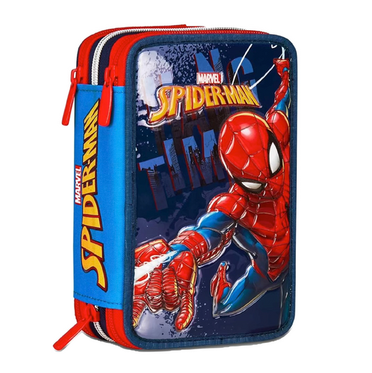 Astuccio 3 zip Spiderman Hang Time