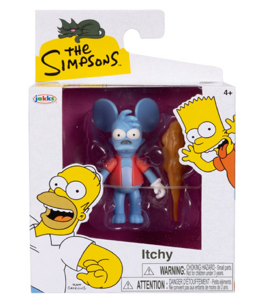 The Simpsons Itchy – Action Figure da Collezione Personaggio 6,5 cm