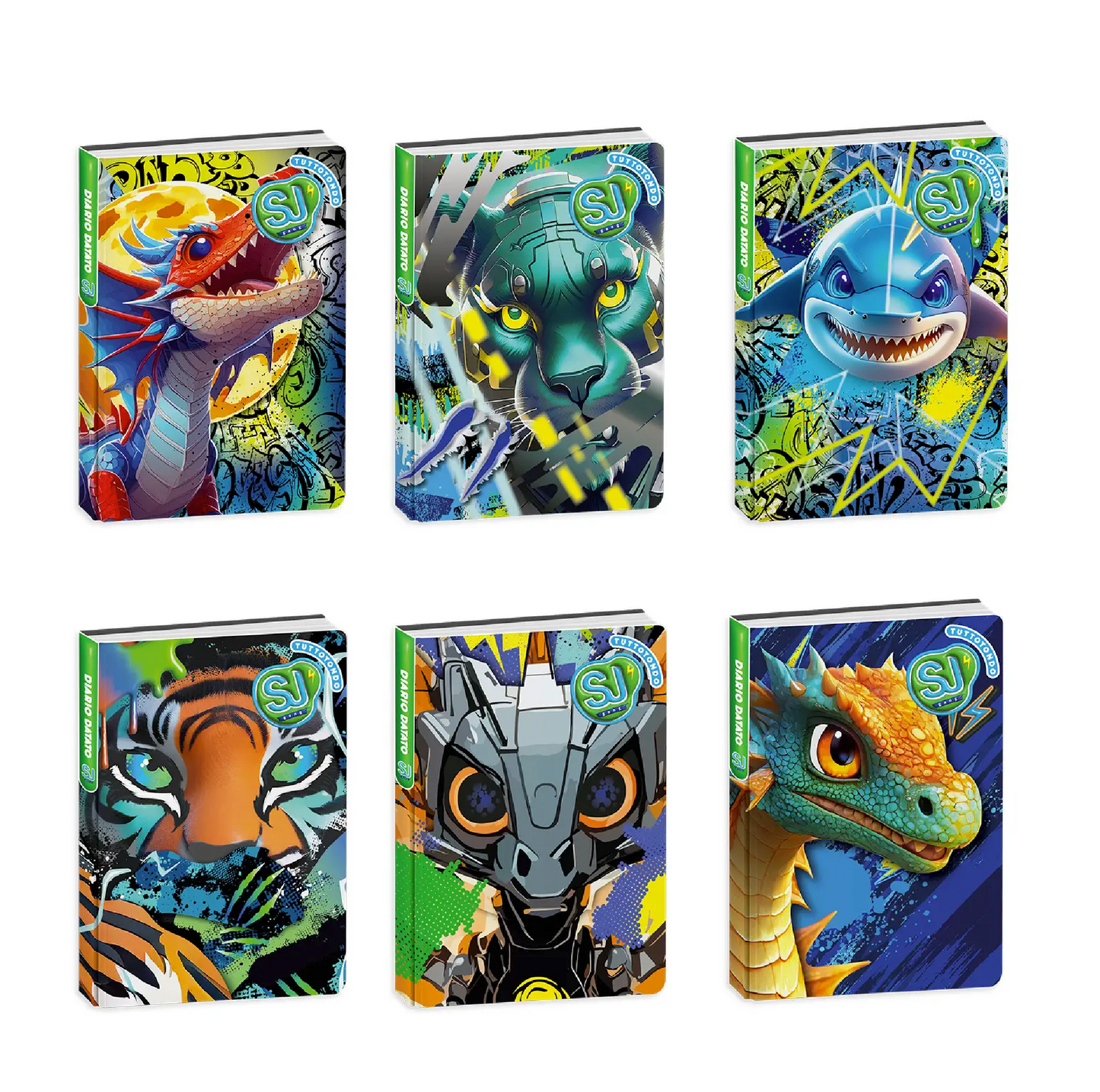 Diario Scuola Animal Boy 2025/2026 10 Mesi