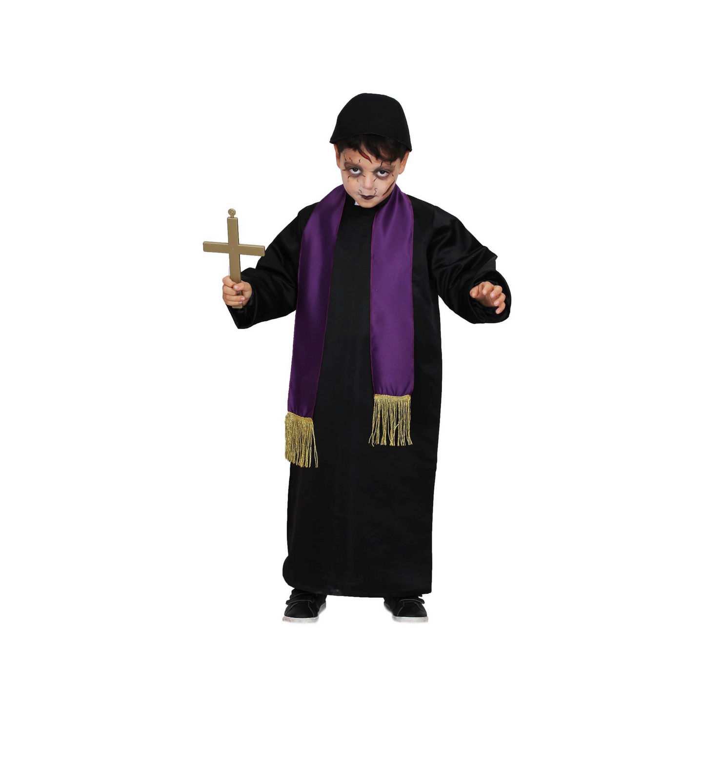 Costume Prete Esorcista Tg 3/4 a 11/12 anni