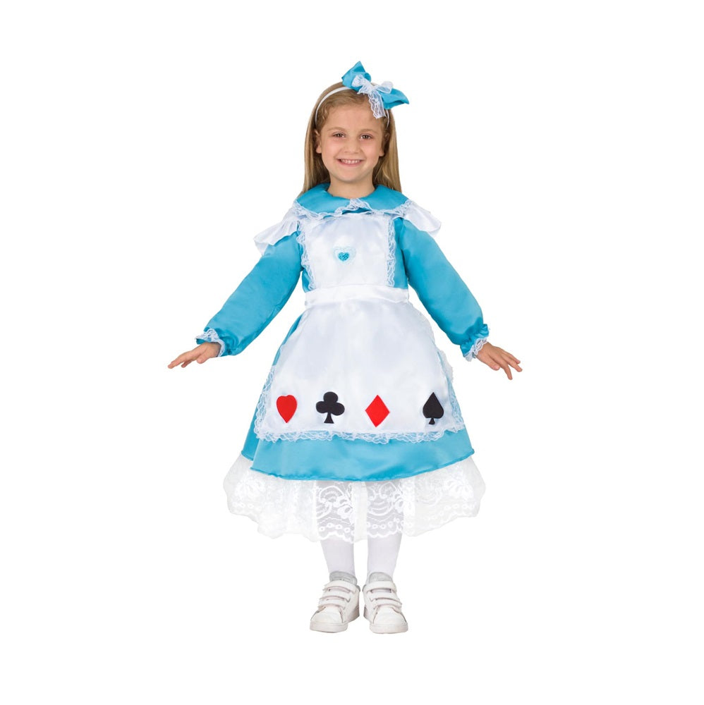 Costume Alice nel paese delle meraviglie Bambina ragazza 3-4 anni e 4-5anni