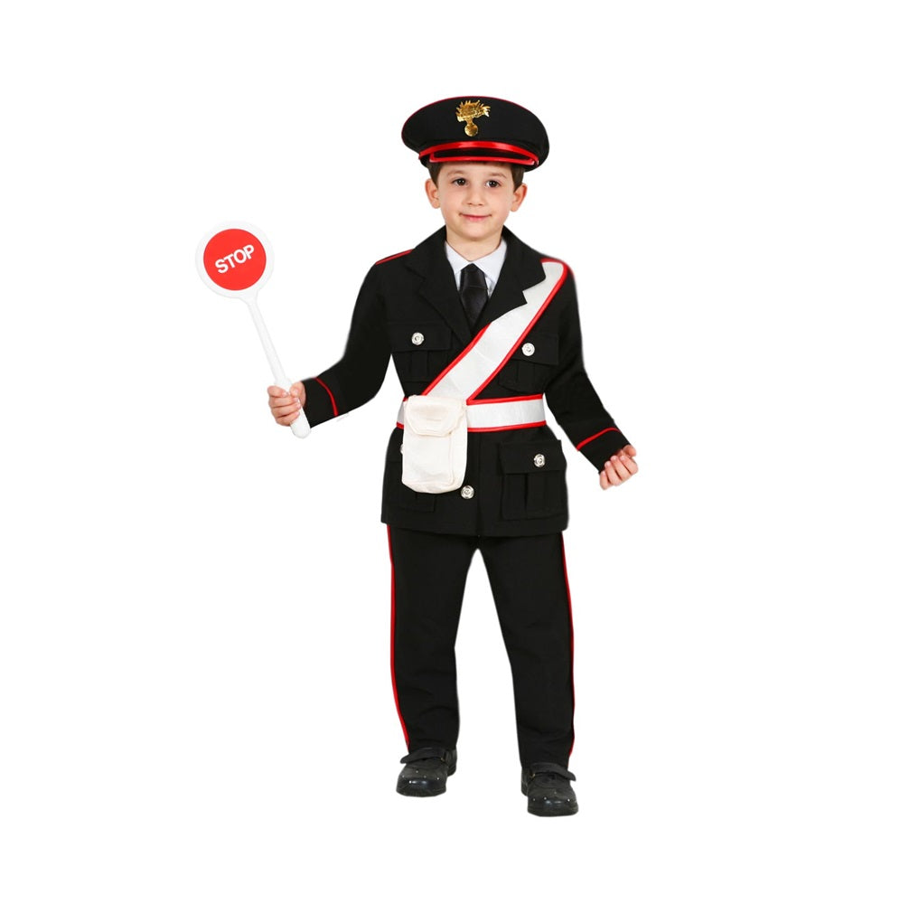 Costume Carabiniere Agente bambino Tg 3-4anni e 4-5anni