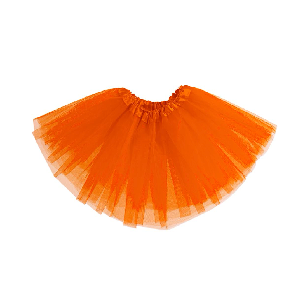 Gonna Tulle Arancione Bambina