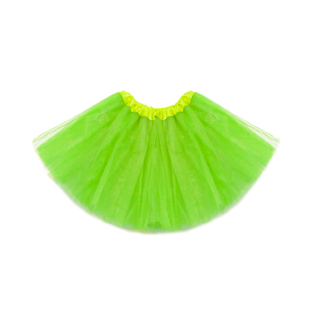 Gonna Tulle Verde Mela Bambina