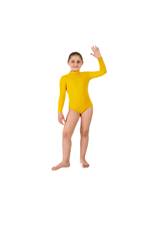 Body Danza Collo Alto Lycra Giallo