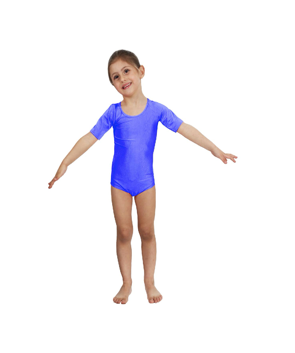 Body Danza Lycra Mezza Manica Blu