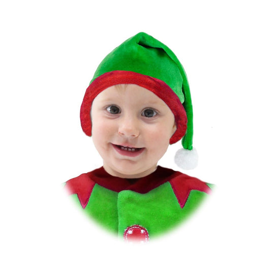 Cappello Elfo di Babbo Natale Neonato