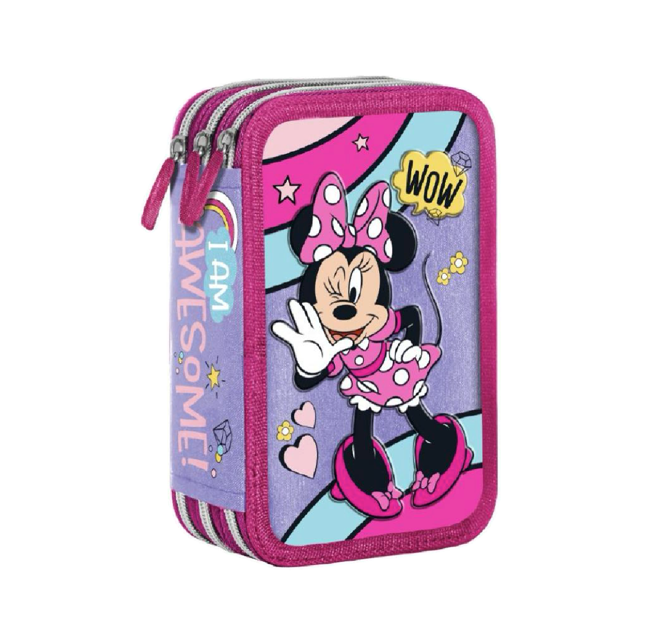 Astuccio 3 Zip Minnie