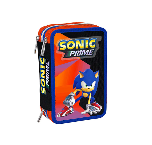 Astuccio 3 Zip Sonic Prime