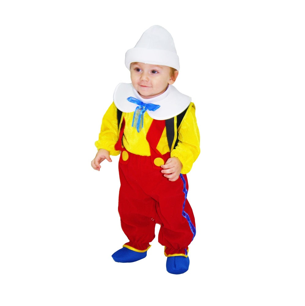 Costume Pinocchio neonato Tg  0/3 mesi a 13/18 mesi