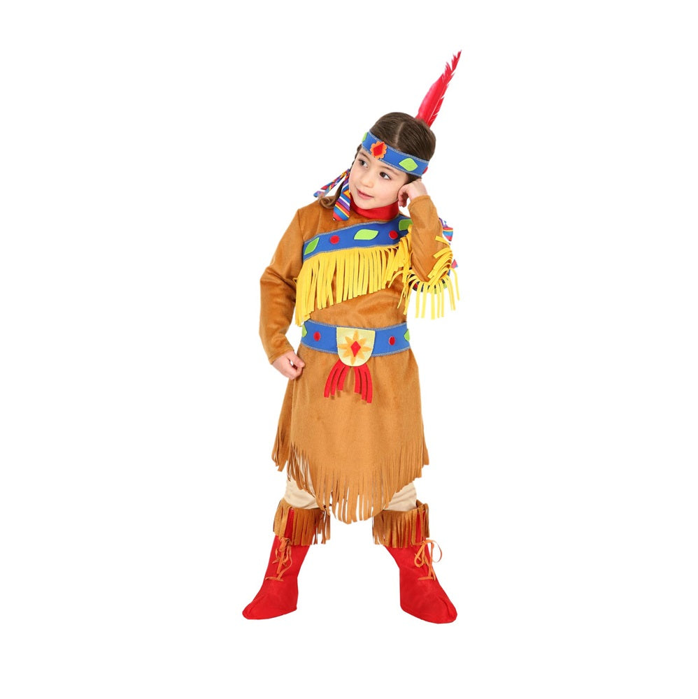 Costume Pocahontas bambina Tg 3-4 anni a 5-6 anni
