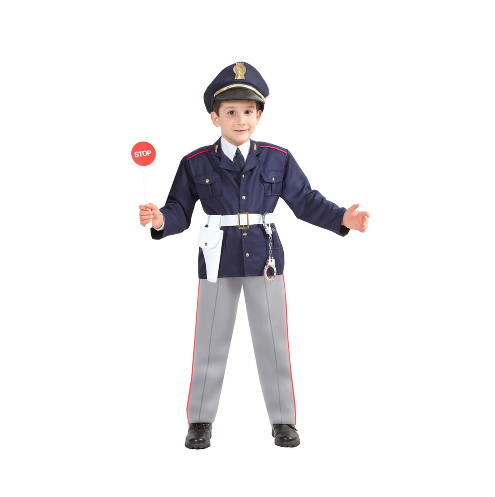 Costume Poliziotto Polizia Bambino Tg 3-4anni e 4-5anni