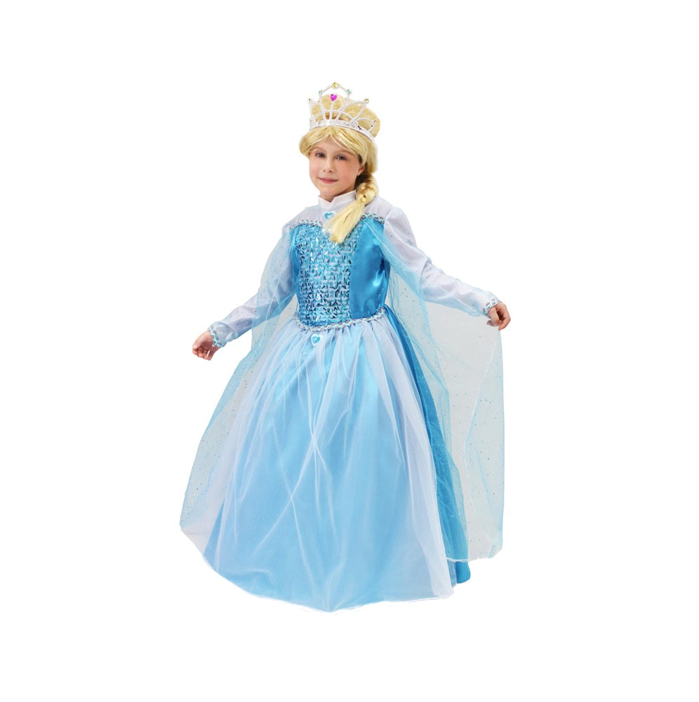 Costume Principessa della Neve Tg 3-4anni a 4-5anni