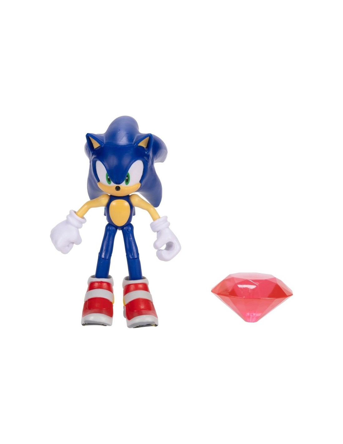 Sonic – Action Figure Articolata da 10 cm con Diamante Rosso