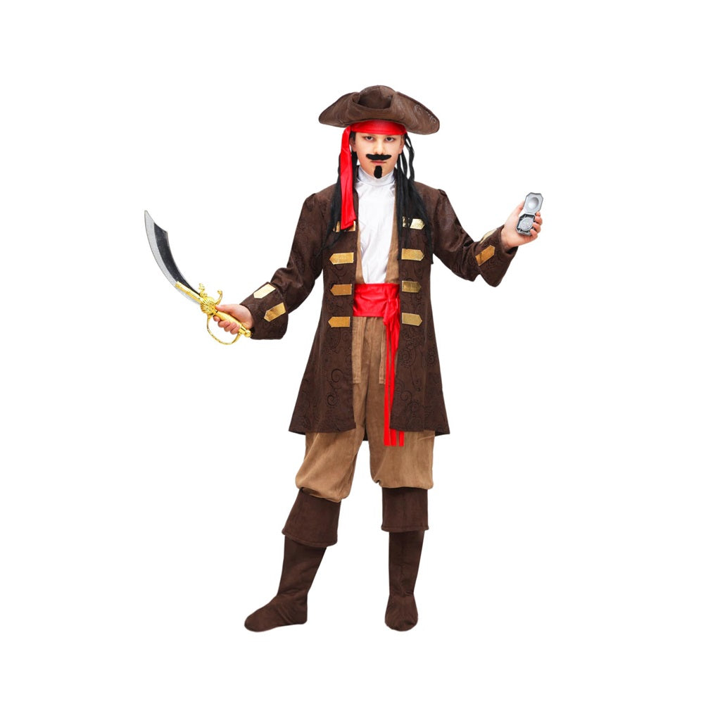 Costume Capitano dei Pirati Tg 5-6anni a 12-13anni