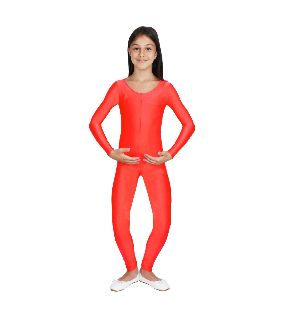 Tuta in Lycra Rosso Bambina